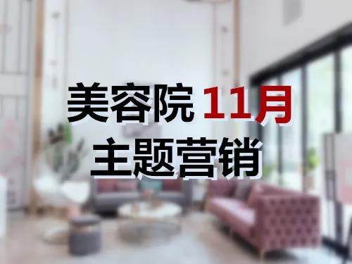 美容院11月一整月主题营销活动方案