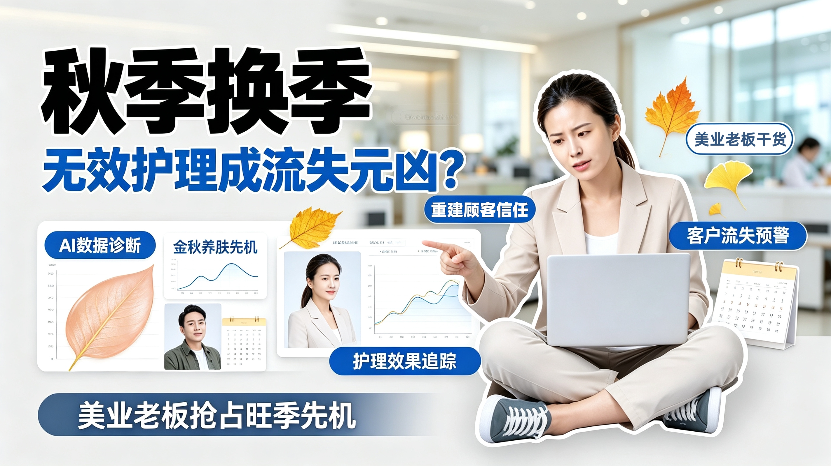 “无效护理”成流失元凶？美业老板如何用美业AI系统抢占金秋养肤先机？
