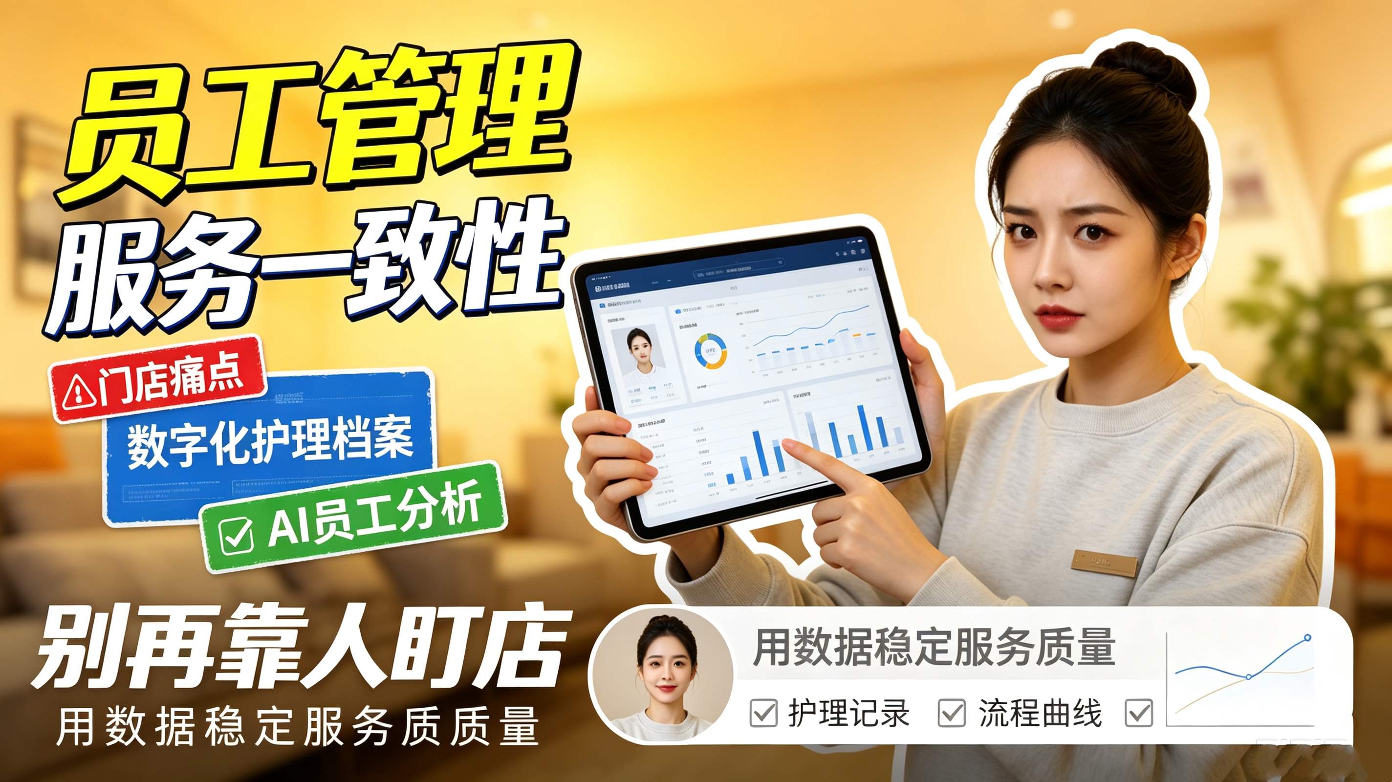 美容院服务一致性差？美业AI系统帮你把经验变成标准，客户每次来都满意