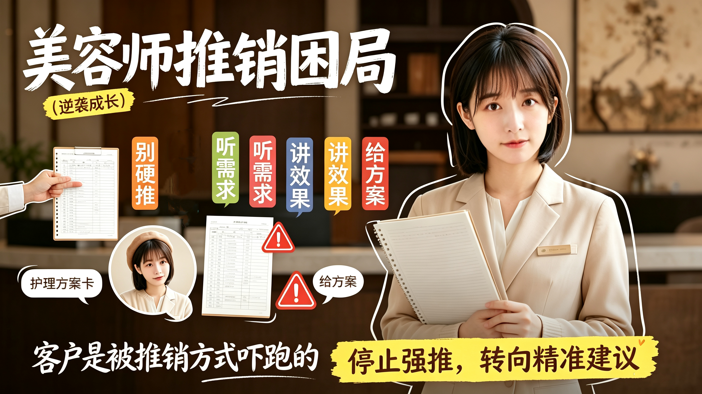 美容院推销转化指南：从"硬推销"到"...