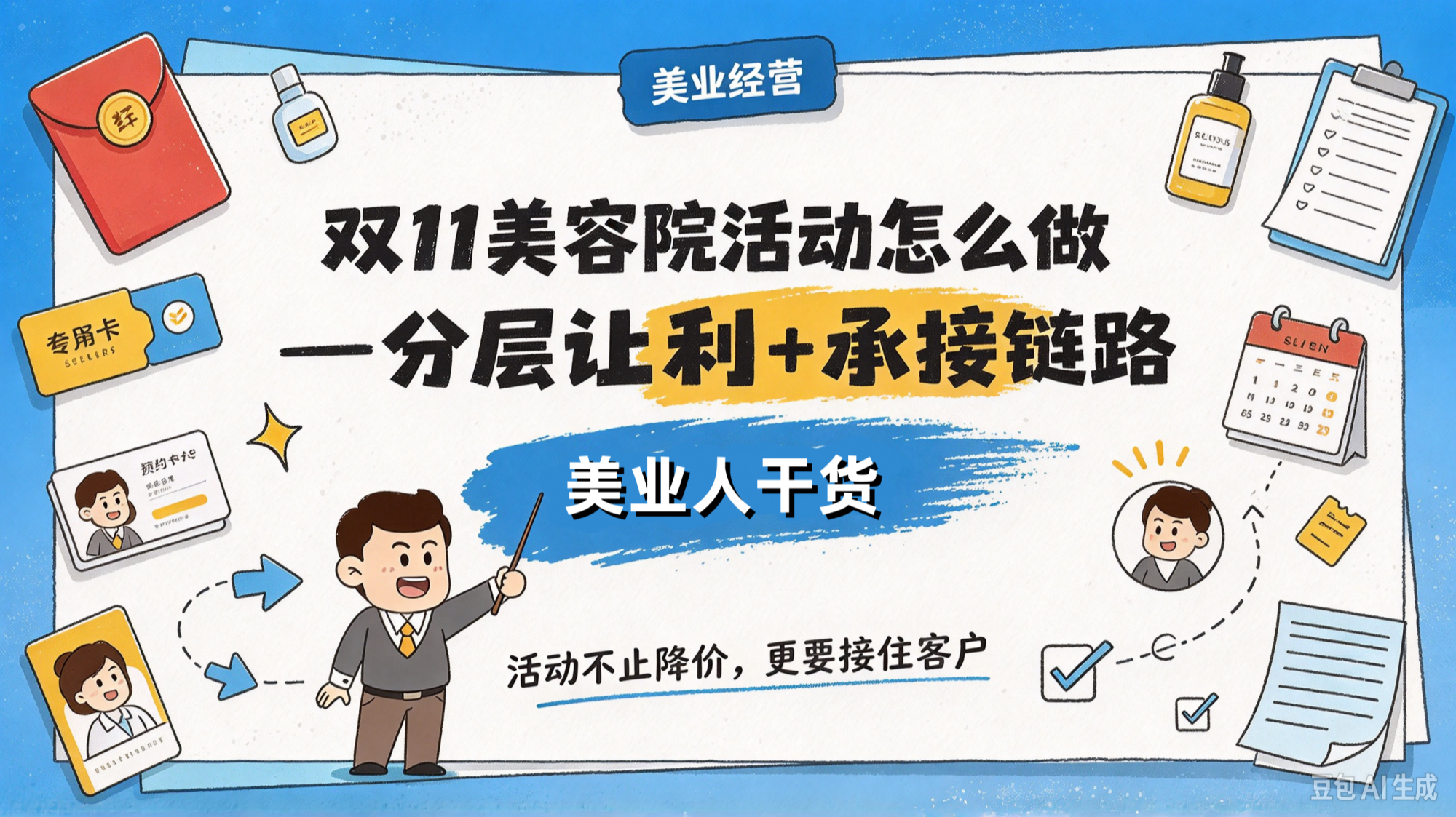 双11美容院活动怎么做才不白做？活动设计、获客动作和避坑，一次说透