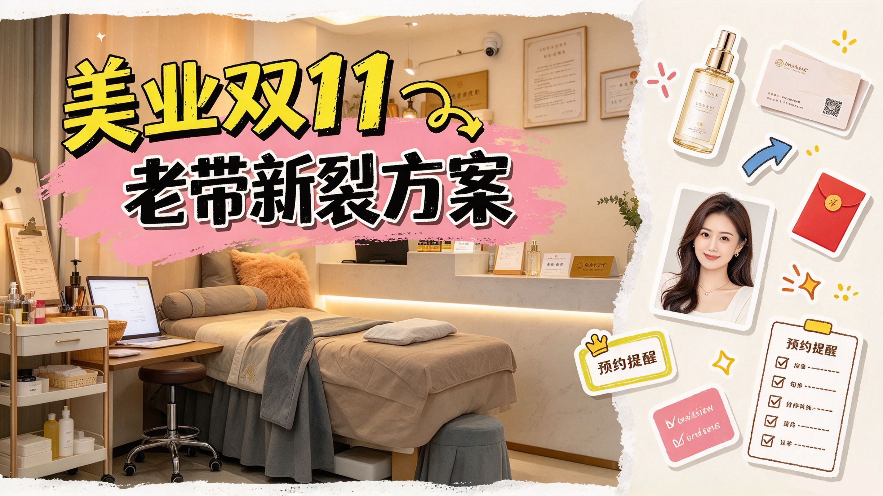 2026美容院双11老带新活动怎么做？